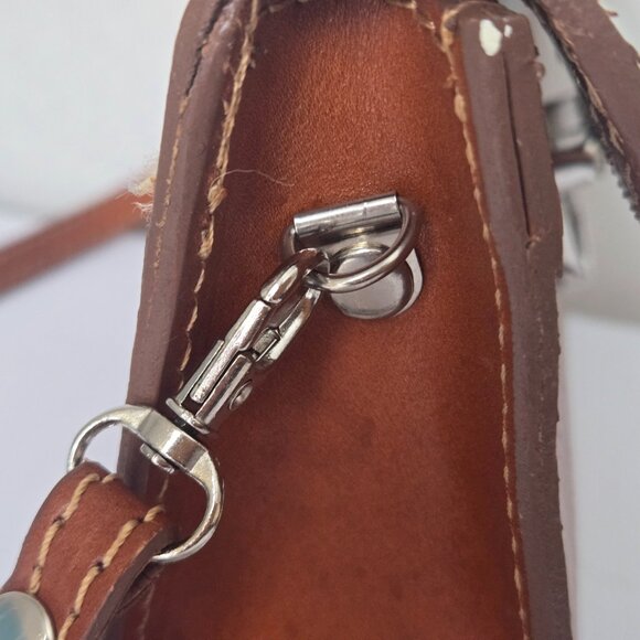 Vintage VERA PELLE Italian Leather Cross Body Handbag - Picture 3 of 9